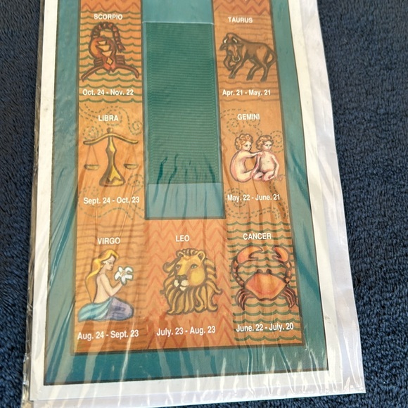 NWT🌟VINTAGE🗝️SEAGULL💫1993 Pewter Sagittarius ♐ Zodiac Sign Bookmark + Card - Picture 5 of 7